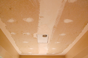 Popcorn ceiling removed