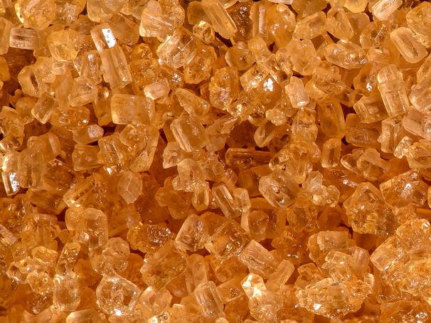 sugar crystals close up